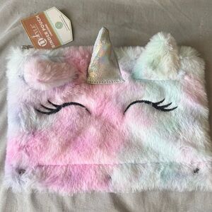 Unicorn Furry Pouch - Multicolor